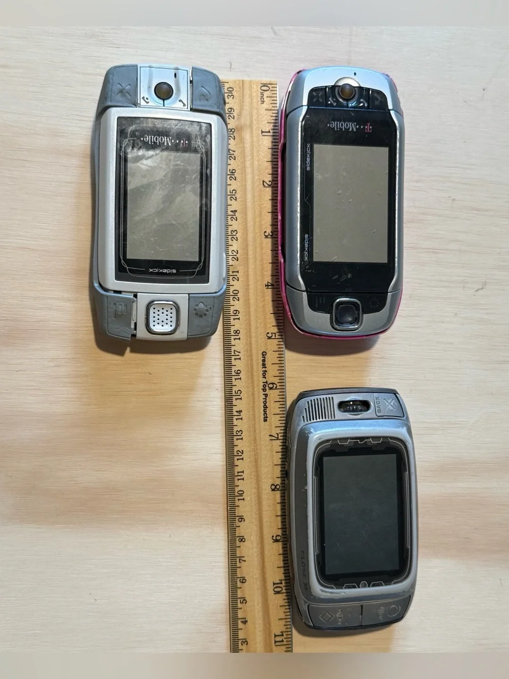 3-T-Mobile Sidekick PV150/200/HT-G01011 Gray “UNTESTED”No-Charger Read Info Blw